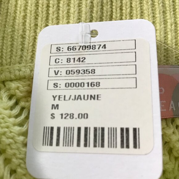 Free People Movement Beach Flare Pants Women M Yellow Crochet Geometric Stretch - Picture 6 of 16